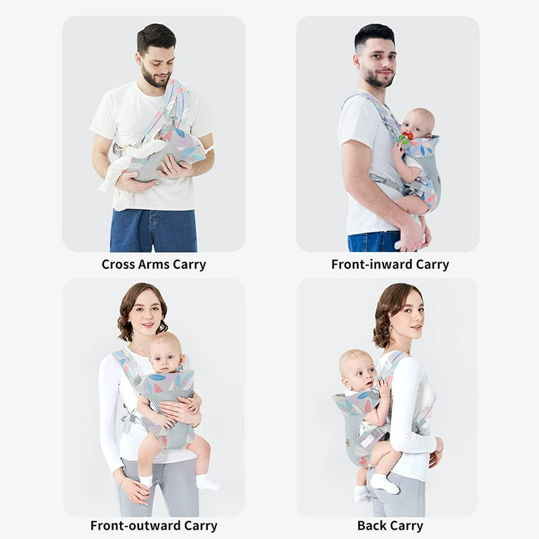Yadala Baby Carrier 4 in 1 Camouflage Baby Carrier Front and Back Baby Sling with Adjustable Holder