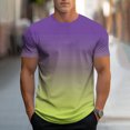 thumbnail image 5 of Aofany T-Shirts For Men Men's Tshirts Men Gradient Crew Neck Short Sleeve Summer Casual Tees Tops Mens T Shirt, 5 of 5