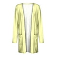 thumbnail image 4 of cfhntfmh Cardigan for Women Fashion Open Front Long Jackets Summer Loose Long Sleeve Plain Cardigans with Pockets, 4 of 5