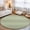 Green, variant on Grey Ombre Washable Round Area Rug 4 ft, Modern Gradient Solid Color Abstract Rustic Soft Non Slip Rugs Stain Repellent Indoor Felt Carpet for Living Dining Room Bedroom Home Office