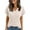 Beige, variant on Posijego Womens Tops Summer Short Sleeve Sweater Lightweight V Neck Knit Tunic Shirts for Women
