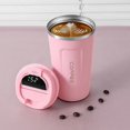 thumbnail image 1 of Botella Termo Inteligente de 510 Ml para Café Pantalla de Temperatura LED TéRmica Vaso Aislado de Café Rosa, 1 of 5