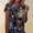 X-Multicolour278, variant on YMNXA Women's T Shirt Sequin Round Neck Short Sleeve Comfortable Breathable Top For Celebration And Daily Wear,Black,L