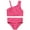 Pink, variant on Girls' Two-piece Asymmetrical Bikini Swimsuit, Sizes 4-16
