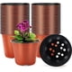 thumbnail image 1 of Zhuge 100 macetas de plástico de 6" para viveros, plántulas, flores, plantas, contenedores para iniciar semillas, 1 of 5