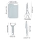 thumbnail image 3 of With Chopping Board Fruit Knife Set Scissors Vegetable Knife Paring Knife Case Kitchen Portable Knife Set, 3 of 6