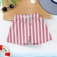 thumbnail image 4 of ITSAME Boys Swim Trunks, Elastic Waist with Pockets Quick-Dry Summer Seaside Vacation Surfing Shorts Pink 10-11T, 4 of 8