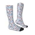 thumbnail image 3 of Fotbe Rose Flowers print Women's Men's Novelty Crew Socks Cotton Socks Knee High Socks for Walking,Running,Nurses,Pregnancy, 3 of 9