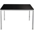 thumbnail image 3 of Kings Brand Furniture - Rectangle Modern Dining Table with Glass top, Chrome Base, 3 of 6