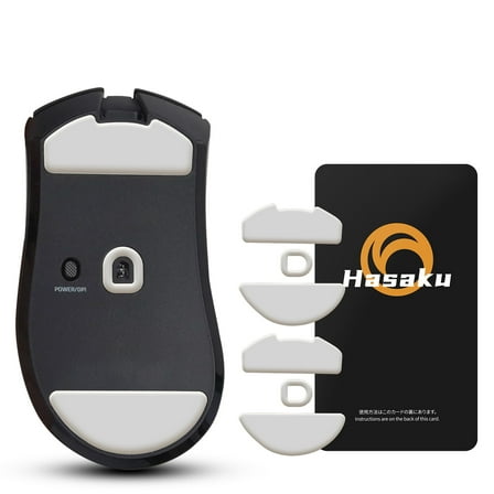 HASAKU ICE Version Mouse Feet Mouse Skates for DeathAdder V4 Pro Wireless Gaming Mouse, 2Sets