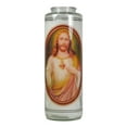 thumbnail image 1 of 8" Religious Candle - Jesus, 1 of 1