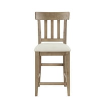 Steve Silver Napa Farmhouse Upholstered 42" Height Counter Chair, Set of 2, Cream