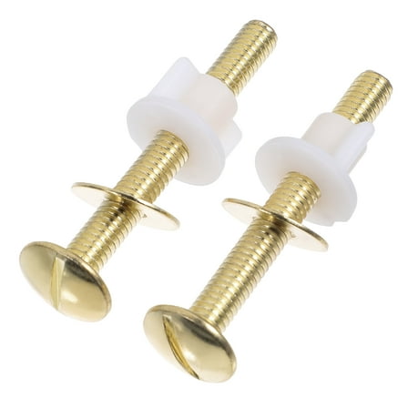 4pcs Toilet Seat Bolts with Toilet Tank Gaskets, Bolts and Washers Replacement Parts for Toilet Repair