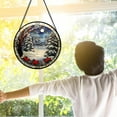 thumbnail image 3 of Stained Glass Window Hanging, Winter Snow Scene Sun Catchers Glass Panel Tree Mountains Suncatcher Decor for Birthday for Women, Men, Wife, Aunt, and Mom, 3 of 6