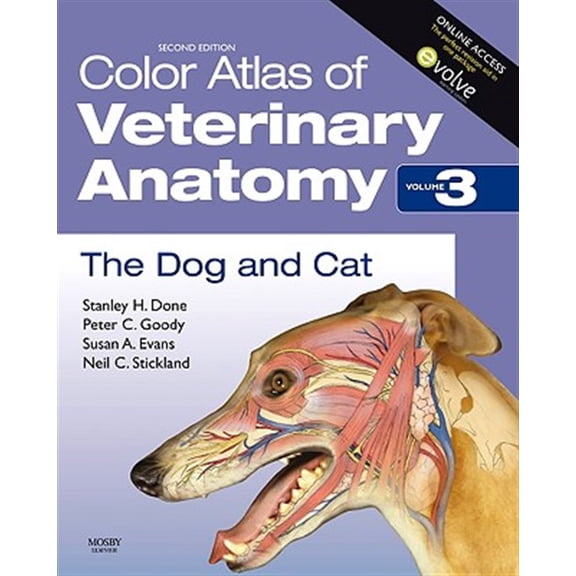 Pre-Owned Color Atlas of Veterinary Anatomy, Volume 3, The Dog and Cat, 2e: The Dog & Cat: 03 Paperback