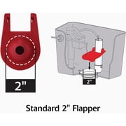 Korky QuietFILL Fill Valve and Standard 2-Inch Rubber Toilet Flapper Kit (818BP)