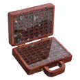 thumbnail image 2 of Wooden Stone Display Case with Compartments for Rock Collection and Storage Use Lightweight Compact, 2 of 5