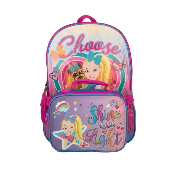 Jojo Siwa Shine Your Light Youth Girl's 2-Piece 16" Backpack & Lunch Kit Combo Set