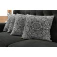 thumbnail image 5 of Ambesonne Ethnic Throw Pillow Cover 4 Pack, Mandala Inspired Native, 20", Black and White, 5 of 5