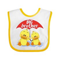 Inktastic Big Brother Duck Boys Baby Bib