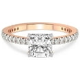thumbnail image 3 of 2 Carat IGI Certified Cushion Shape Lab Grown Diamond Engagement Ring | 14K Rose Gold | Kylie Eternity Lab Diamond Ring | FG-VS1-VS2 Quality Friendly Diamonds, 3 of 5