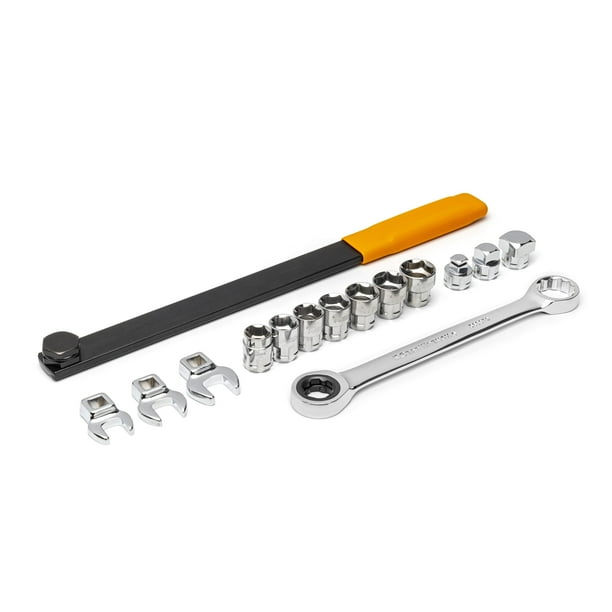 Juego de herramientas GearWrench, correa serpentina con trinquete, 15 piezas