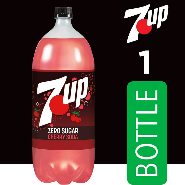 Healthy 7UP Diet Drink, Caffeine-Free, Zero Sugar, Cherry Flavored