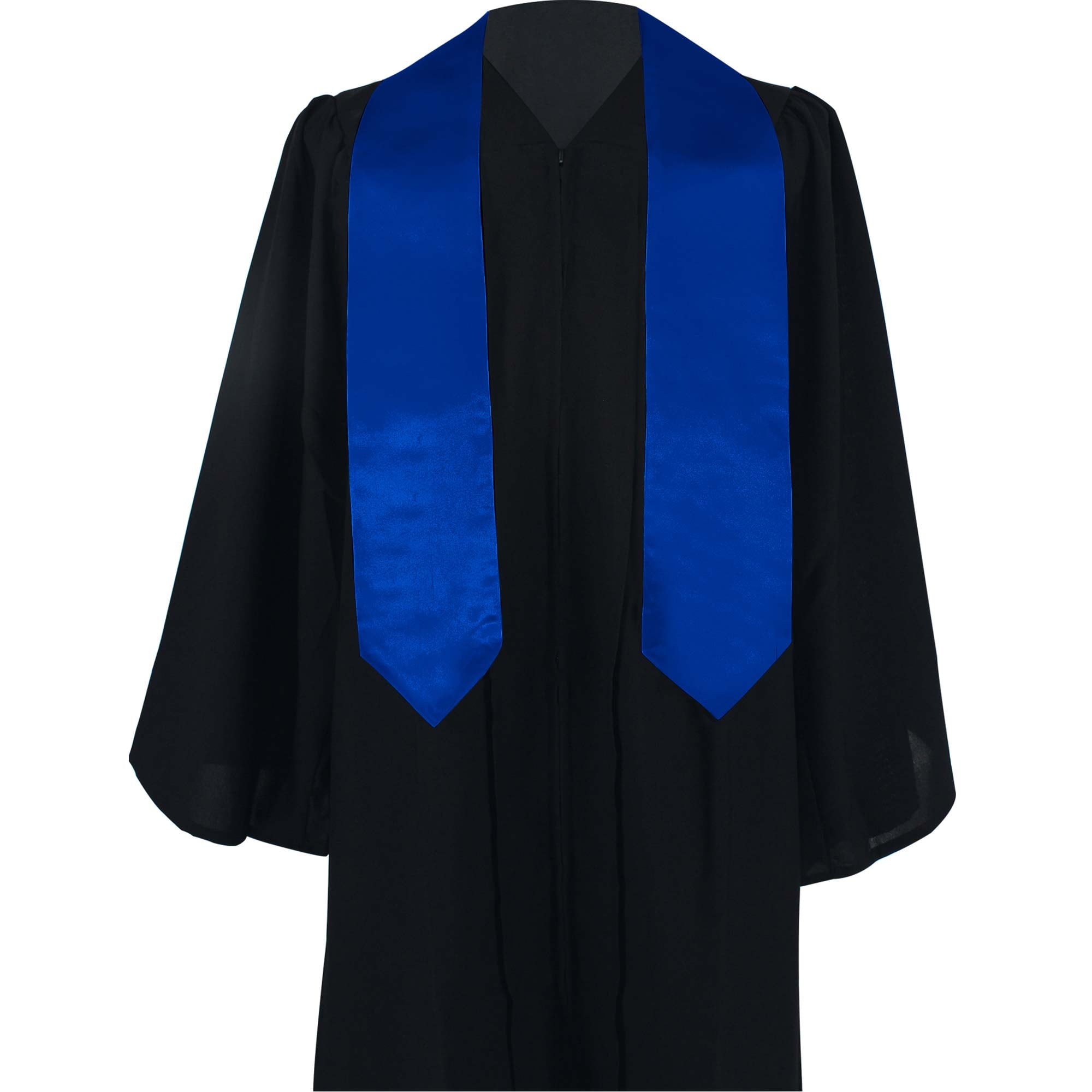GraduationMall Unisex Adult Plain Graduation Stole 60" Royal Blue