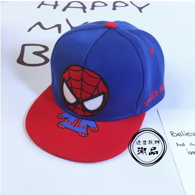 Gorra de béisbol infantil de Marvel, gorro de dibujos animados de Spiderman para niños y niñas de 2 a 8 años