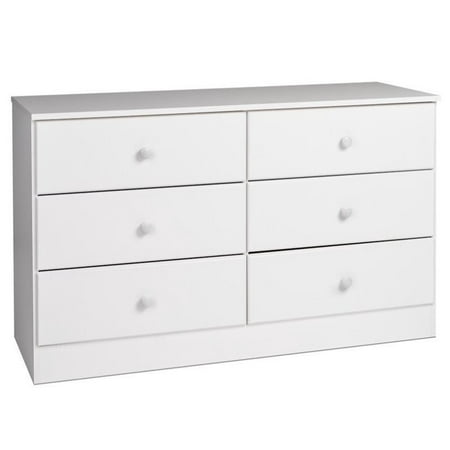 Kingfisher Lanes 6 Drawer Double Dresser in White (Best Drawer In The World)
