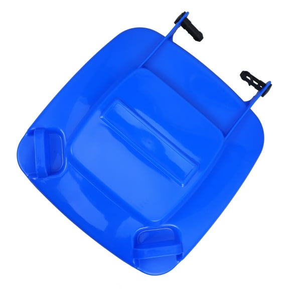 KAKOWELY Blue Plastic Trash Can Lid 1Pcs for Large Garbage Can and Outdoor Use