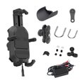thumbnail image 1 of Sidaley Soporte de teléfono impermeable para bicicleta, rotación de 360 ​​°, soporte de absorción de impactos para motocicleta, soporte de Accesorios para motos tipo de manillar Sidaley VI021474-01B, 1 of 6