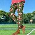 thumbnail image 5 of Cutuoiiu Comfy Yoga Pants for Women Football Season Graphic Long Workout Leggings Gifts, 5 of 5