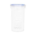 thumbnail image 4 of Airtight Food Storage Container Set with Lids, 5-piece Plastic Kitchen Canisters for Flour, Sugar, Rice & Dry Goods, Clear Stackable Pantry Organization for Cabinet and Countertop Use, 4 of 8