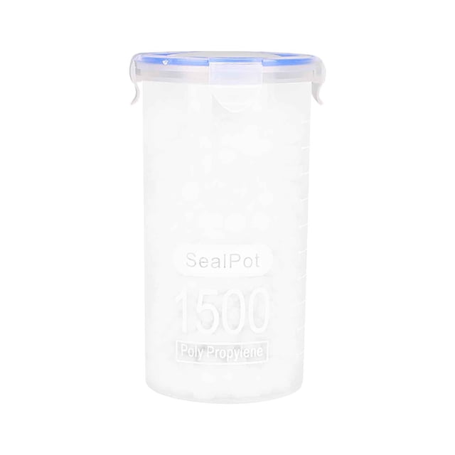 Contenedores de Almacenamiento de Alimentos,Latas de Plástico Selladas para Cereales Snacks Diversos,Cajas de Almacenamiento de Refrigerador de Cocina Transparentes a Prueba de Fugas,Contenedores de A