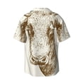 thumbnail image 2 of Fotbe Cow print Short Sleeve Button Down Shirts for Men Casual Summer Beach Wrinkle Free Shirt-4X-Large, 2 of 7