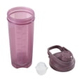 thumbnail image 2 of Mainstays 24oz Shaker Cup and Gym Water Bottle, Purple, with Twist on Lid and Ball, Plastic, 2 of 11