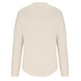 thumbnail image 3 of Patlollav Womens Casual Round Neck Long Sleeve Pullover Colorblock Tops Blouse, 3 of 6