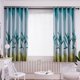 thumbnail image 3 of Cortina Deco Lily Printing Ventana Persianas Sala de estar opacas (Azul) Tmvgtek Libre de BPA, 3 of 9