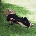 thumbnail image 6 of Four Seasons Courtyard Sunny Isles XL Zero Gravity Outdoor Chairs, 3 Pack, Brown, 6 of 9