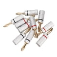 thumbnail image 4 of Speaker Connector, Easy Installation Sound Banana Plug Gold Plated  For Speaker Wires, 4 of 8