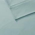 thumbnail image 6 of Madison Park 6-piece 800 Thread Count Cotton Blend Sateen Sheet Set, Cal King - Aqua, Resistant to fading, shrinking and wrinkles, 6 of 8