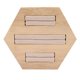 thumbnail image 1 of Bandeja De Joyería Apilable De , Vitrina De Anillas, Vitrina De Exhibición, Organizador De Tocador De Collar Para Broche, Perno Prisionero, Caja Franela Beige Fernando Soporte de exhibición de anillo de madera, 1 of 5