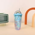 thumbnail image 4 of Ziynglg Summer Vibes Plastic Straw Cup for Kids and Adults with Insulated Design for Cold and Hot Drinks Portable and Youthful Drinkware for Fruit Punch and More, 4 of 7