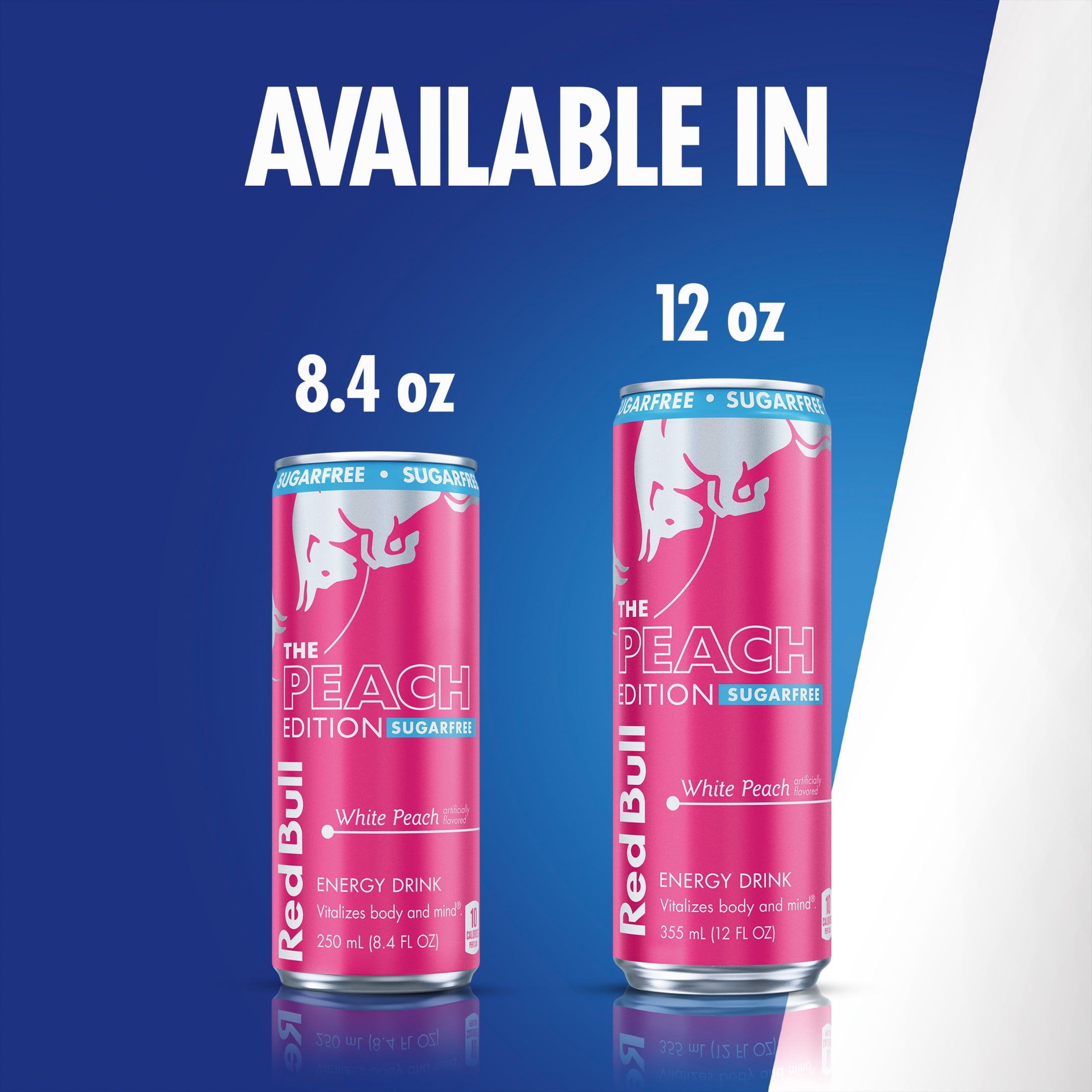 Red Bull Peach Edition Sugarfree Energy Drink,  White Peach,  8.4 fl. oz.,  6 x 4 Cans