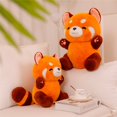 thumbnail image 3 of Figura de Anime de peluche para niños, muñeco de peluche de Panda Rojo, pelo esponjoso, mapache rojo, animales, abrazo, almohada, 2023, 3 of 4