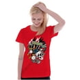 thumbnail image 4 of Live Fast Eagle Skull Dice Tattoo Womens Slim Fit Graphic Tee Brisco Brands M, 4 of 5