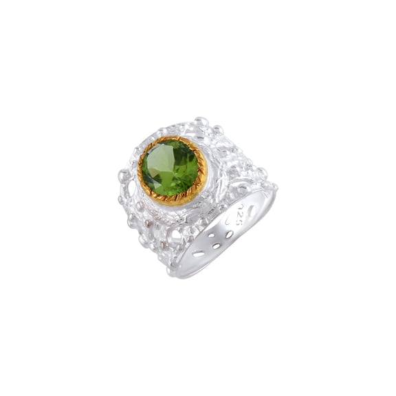 Chrome Diopside Gemstone Ring