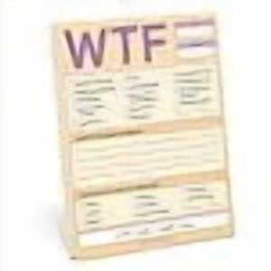 WTF Nifty Note Pad (Knock Knock Nifty Notes, Pastel Version)