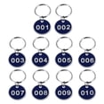 thumbnail image 2 of 1 Pack/10pcs Key Tags with Ring Numbered ID Tags Keychain Number from 1 to 10, 2 of 5